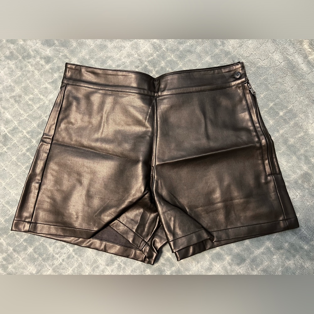 High Rise “Leather” Shorts
